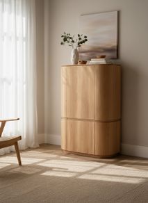 Wandkast HANA - Naturel eikenfineer CRE-4-000035-E-FN