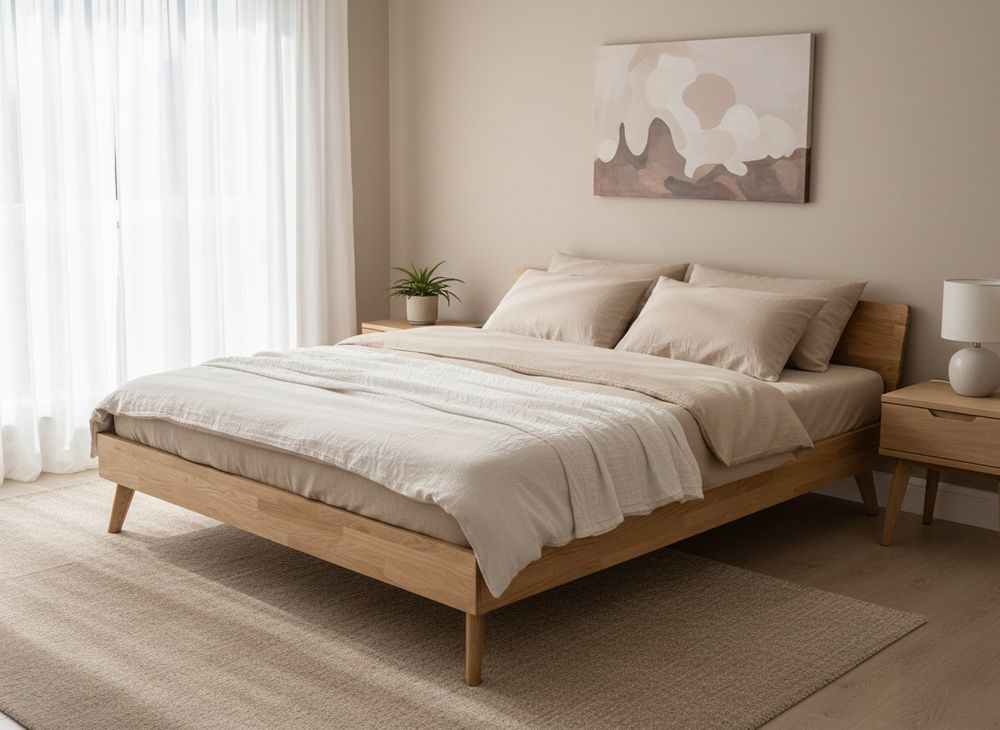 Bedkader ANCONA - Bianco Eik HSN-2-000012