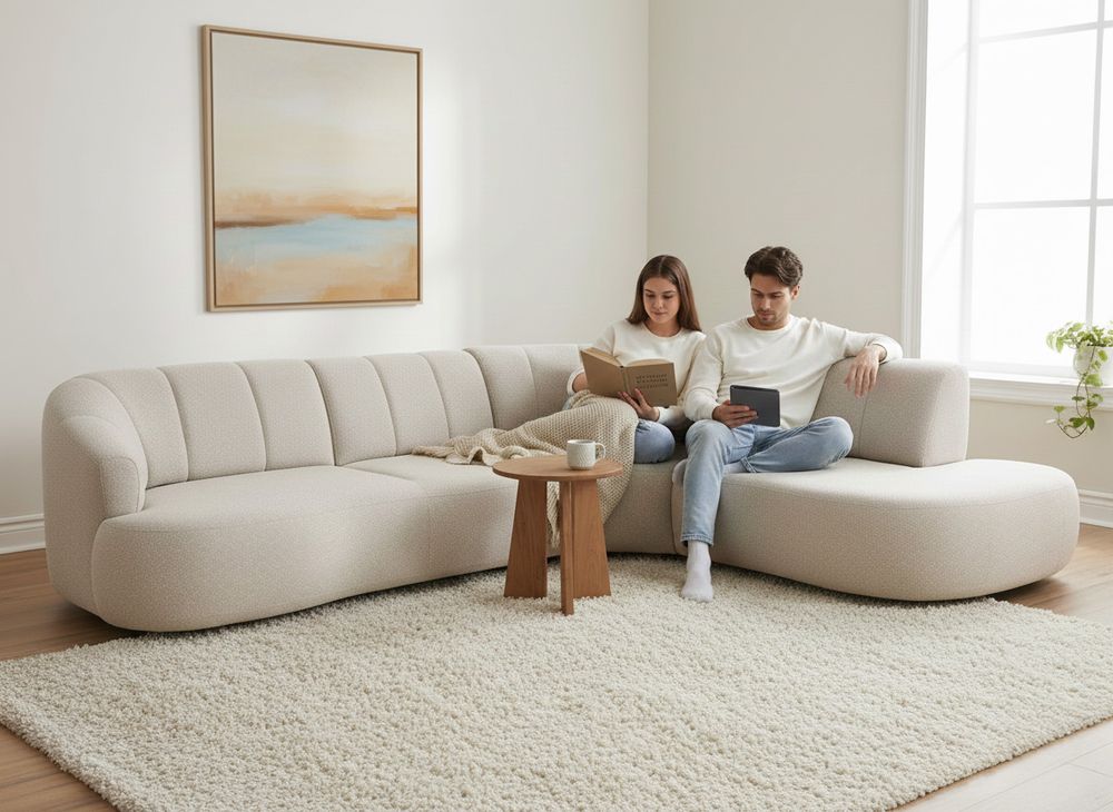 Hoeksalon BURGOS - Cloudy Beige C-HEH-395-HKTZ