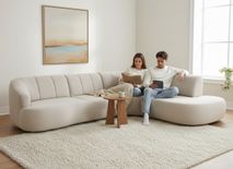 Hoeksalon BURGOS - Cloudy Beige C-HEH-395-HKTZ