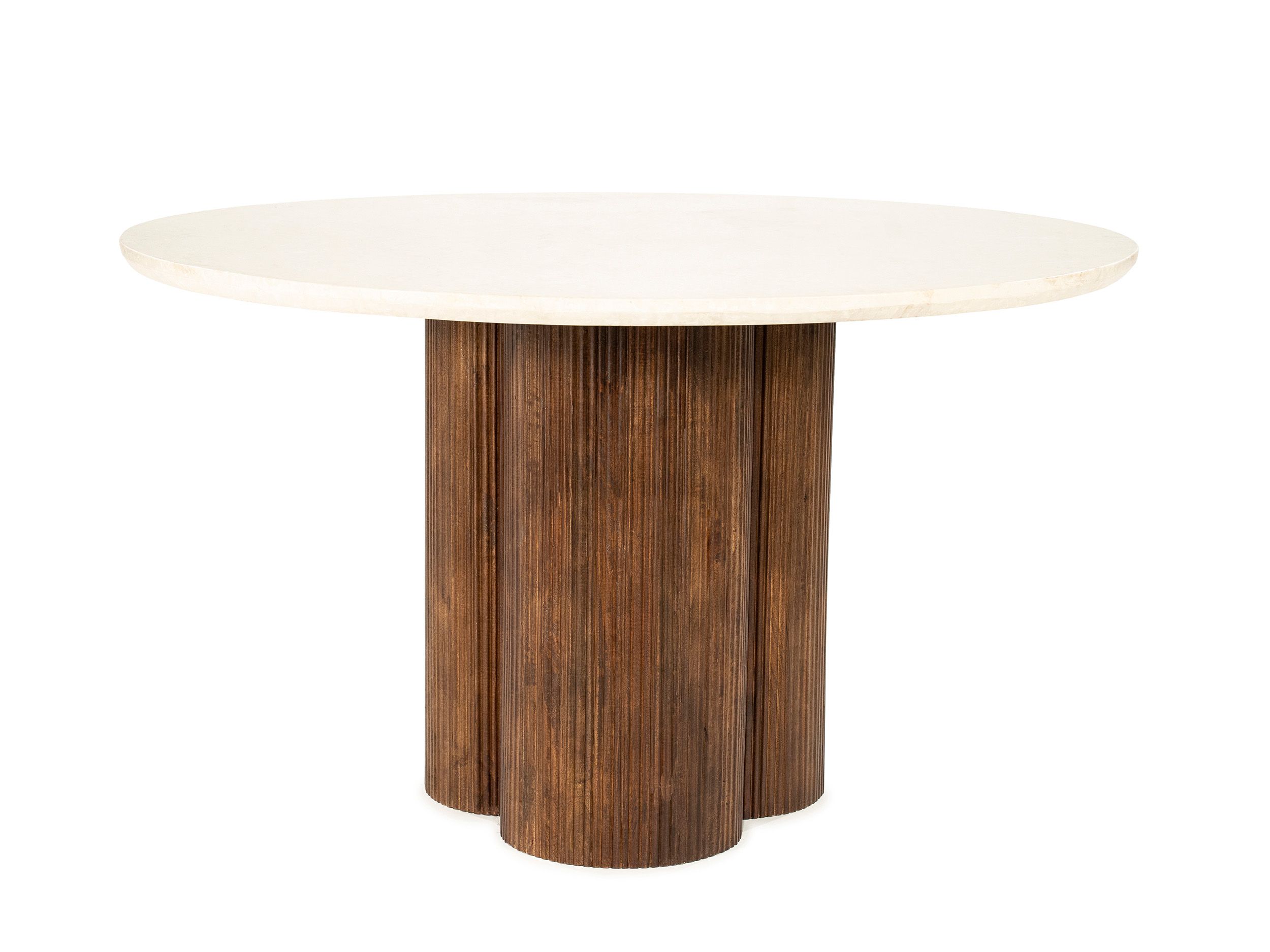 Eetkamertafel XANNI - Mangohout / Marmer ELO 96566