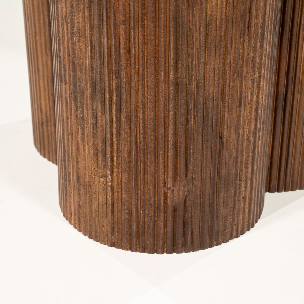 Eetkamertafel XANNI - Mangohout / Marmer ELO 96566