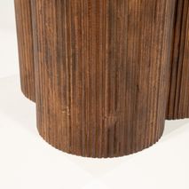 Eetkamertafel XANNI - Mangohout / Marmer ELO 96566