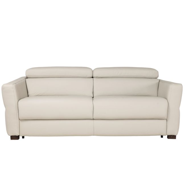 3-zit zetelbed MONTREAL - Leder crème