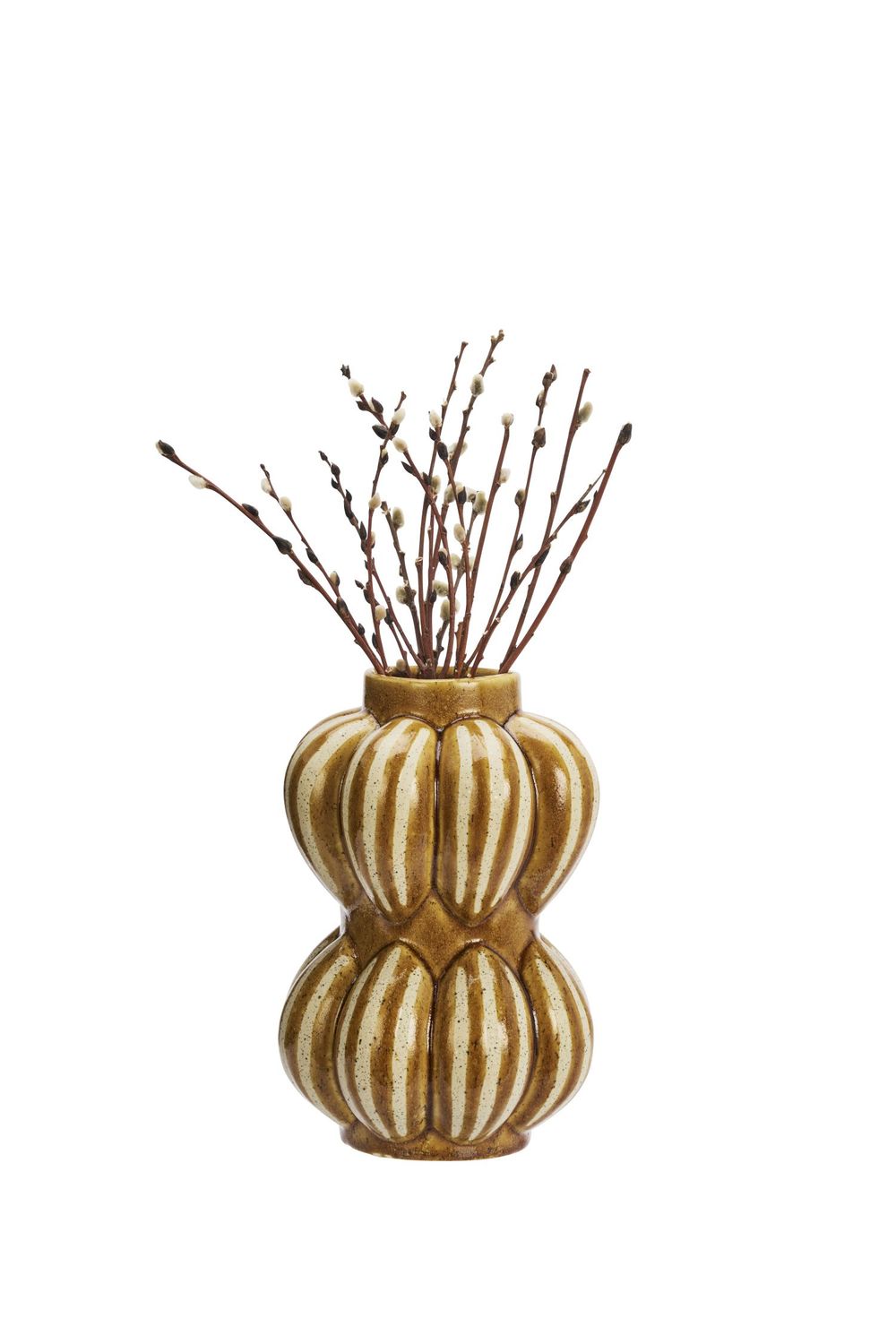 Vaas AURELIA - Mosterd/Naturel keramiek MAS V320912-40010