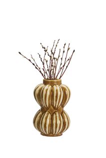 Vaas AURELIA - Mosterd/Naturel keramiek MAS V320912-40010