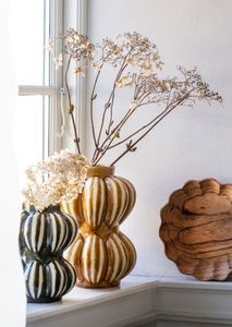 Vaas AURELIA - Mosterd/Naturel keramiek MAS V320912-40010