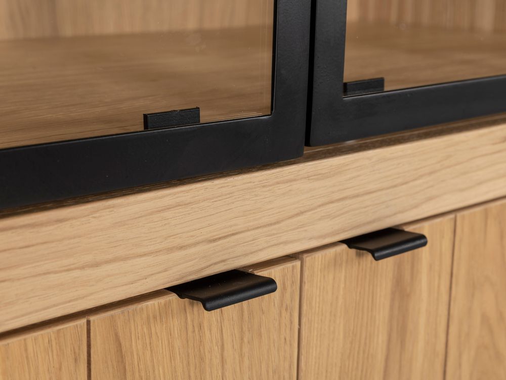 Vitrine BRIGHTON - Smoked oak/Glas FDF-7-TZ