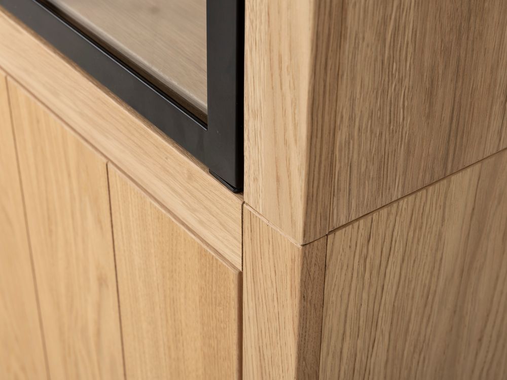 Vitrine BRIGHTON - Smoked oak/Glas FDF-7-TZ