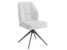 Draaibare eetkamerstoel BELL - Kiezel HEH 48773KIE