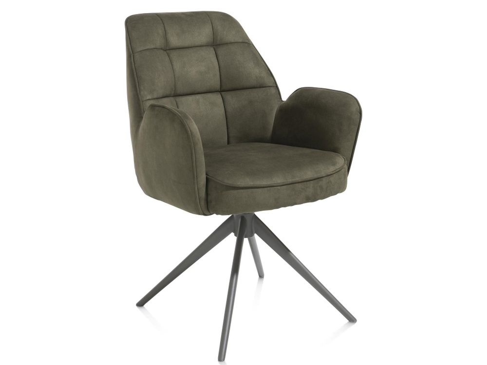 Draaibare armstoel BELL - Mosgroen HEH 48847MGN