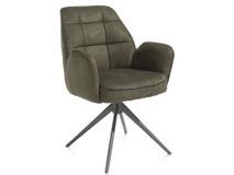 Draaibare armstoel BELL - Mosgroen HEH 48847MGN