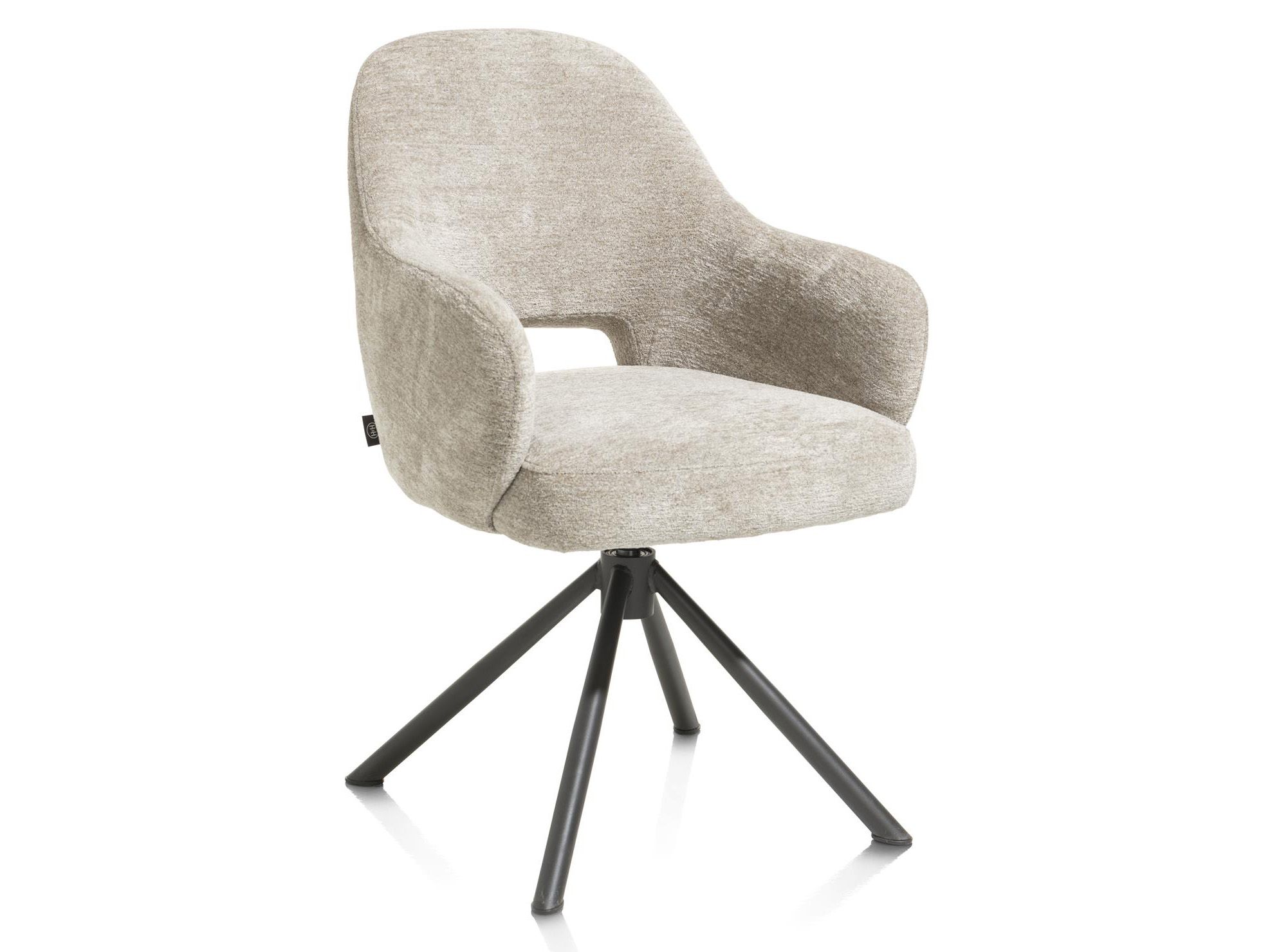 Armstoel draaibaar NIKOLAS - Champagne