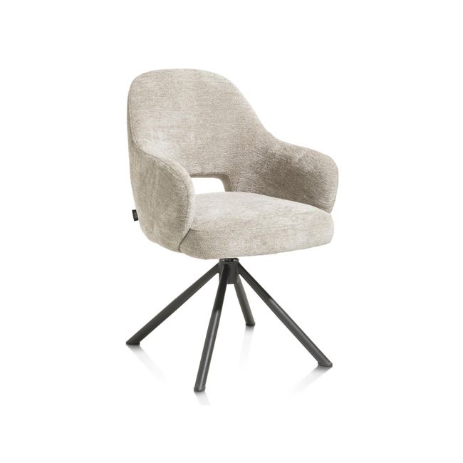 Armstoel draaibaar NIKOLAS - Champagne