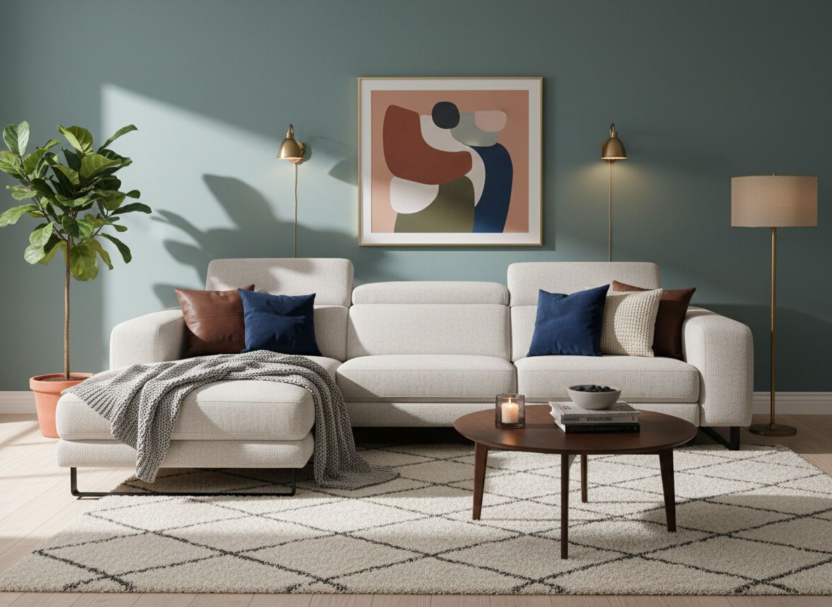 Hoekzetel met elektr. relax LESTER - Beige