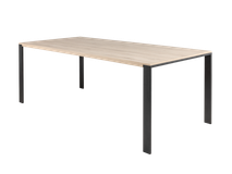 Eetkamertafel FAMOUS - Fresh oak/zwart metaal MXF-206-000004