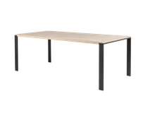 Eetkamertafel FAMOUS - Fresh oak/zwart metaal MXF-206-000004