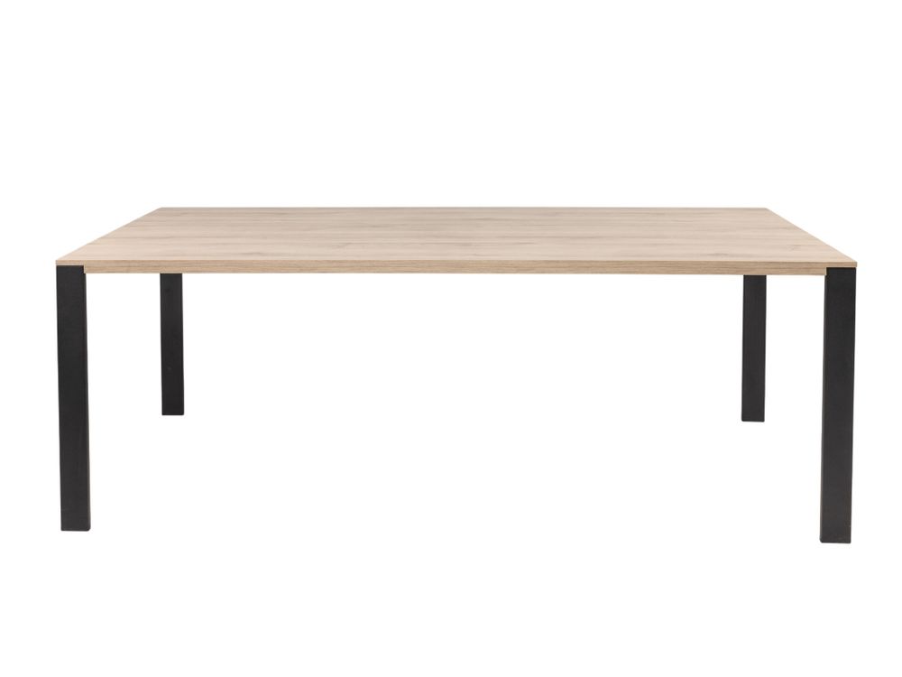 Eetkamertafel FAMOUS - Fresh oak/zwart metaal MXF-206-000004