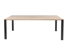 Eetkamertafel FAMOUS - Fresh oak/zwart metaal MXF-206-000004