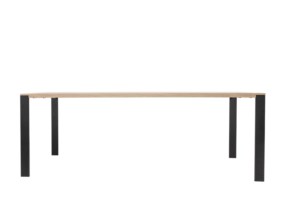 Eetkamertafel FAMOUS - Fresh oak/zwart metaal MXF-206-000004