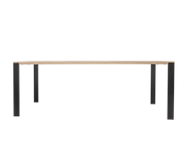Eetkamertafel FAMOUS - Fresh oak/zwart metaal MXF-206-000004