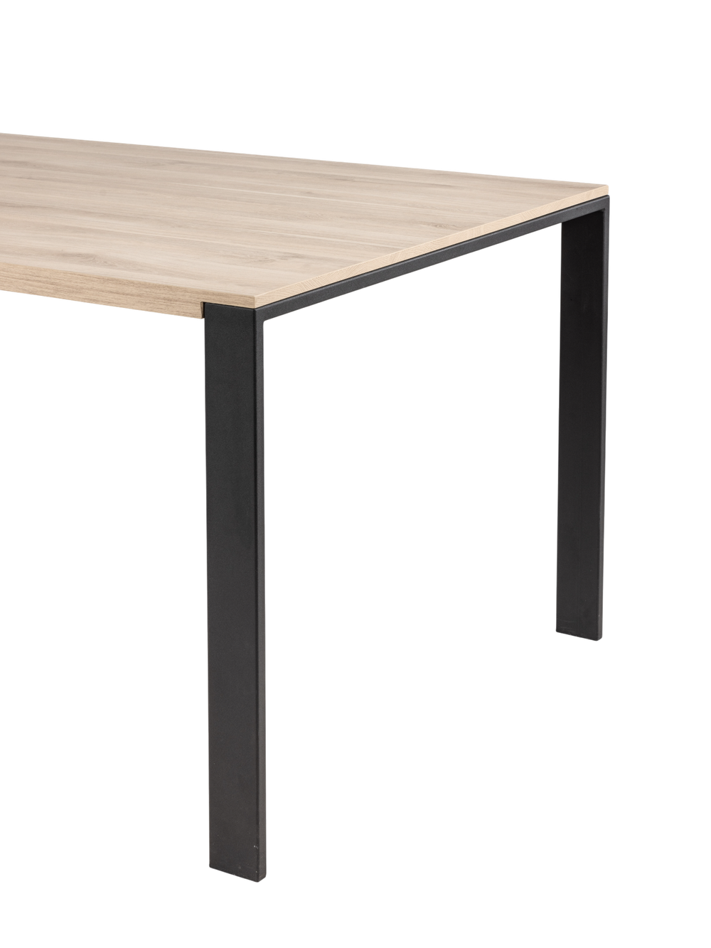 Eetkamertafel FAMOUS - Fresh oak/zwart metaal MXF-206-000004