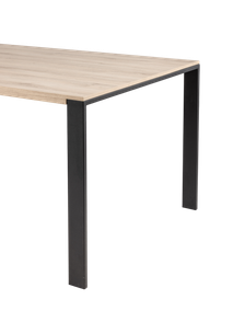 Eetkamertafel FAMOUS - Fresh oak/zwart metaal MXF-206-000004