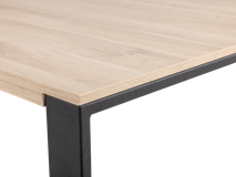 Eetkamertafel FAMOUS - Fresh oak/zwart metaal MXF-206-000004