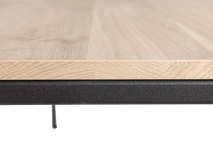 Eetkamertafel FAMOUS - Fresh oak/zwart metaal MXF-206-000004