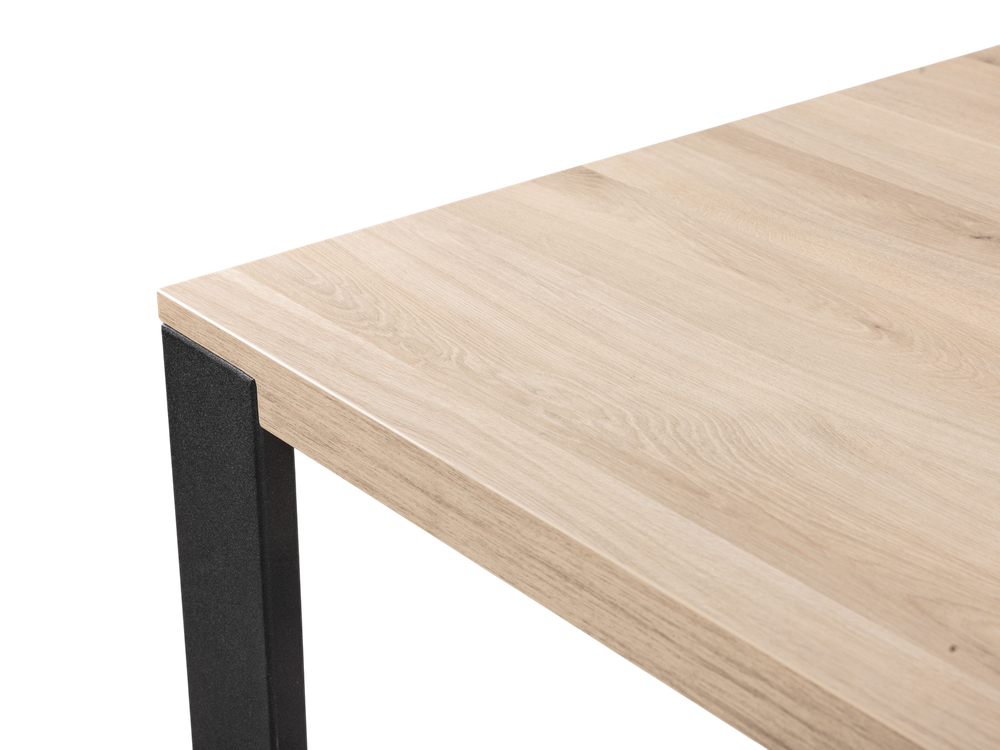 Eetkamertafel FAMOUS - Fresh oak/zwart metaal MXF-206-000004