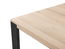 Eetkamertafel FAMOUS - Fresh oak/zwart metaal MXF-206-000004