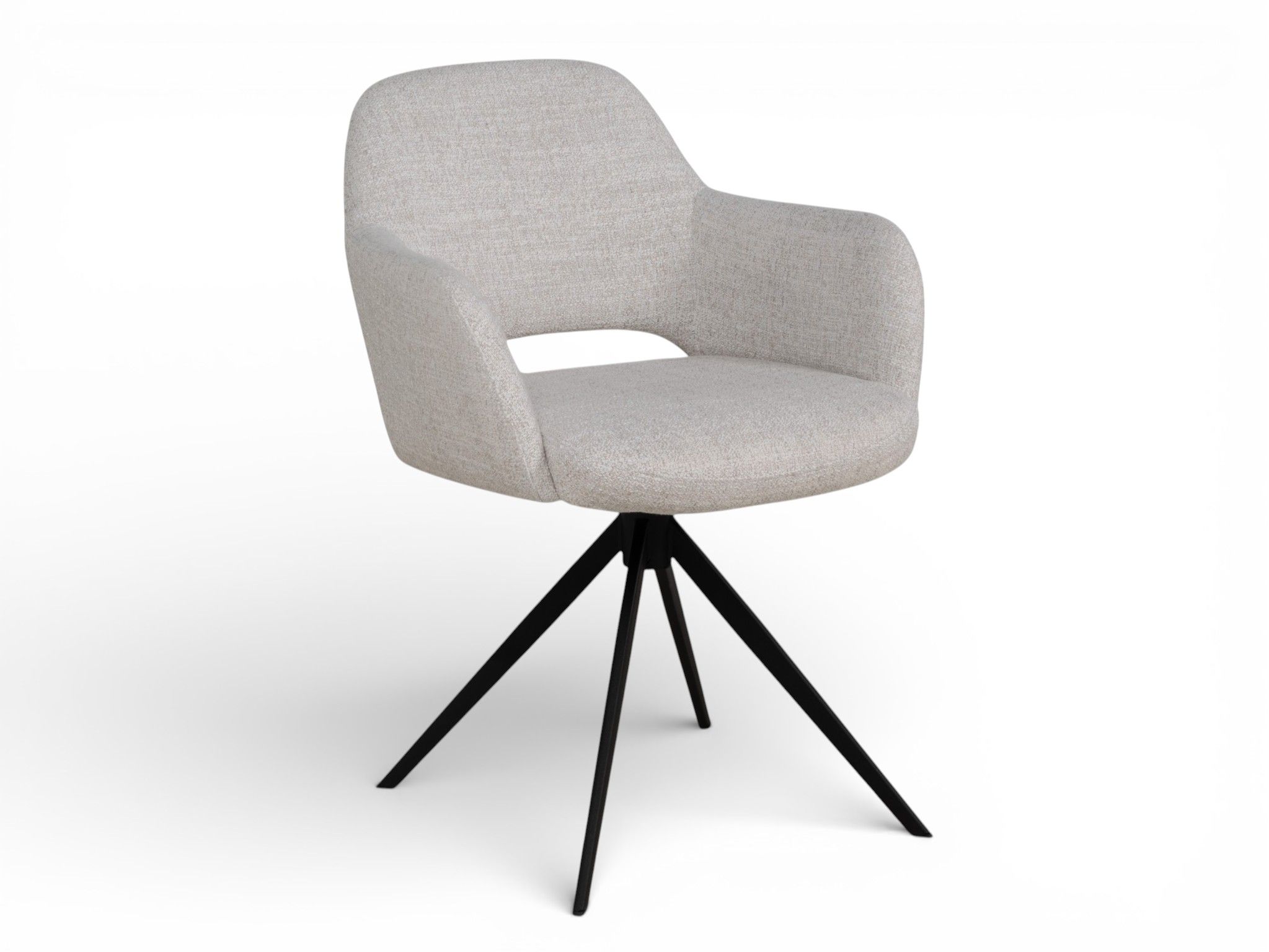 Draaibare armstoel OTTO - Ashgrey