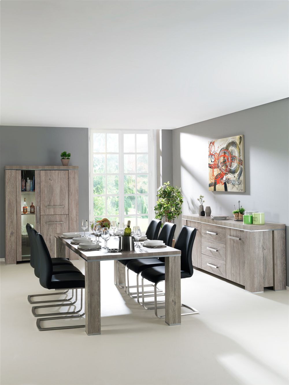 Eetkamertafel 'Casino' - kleur: Grey MXF CA T16