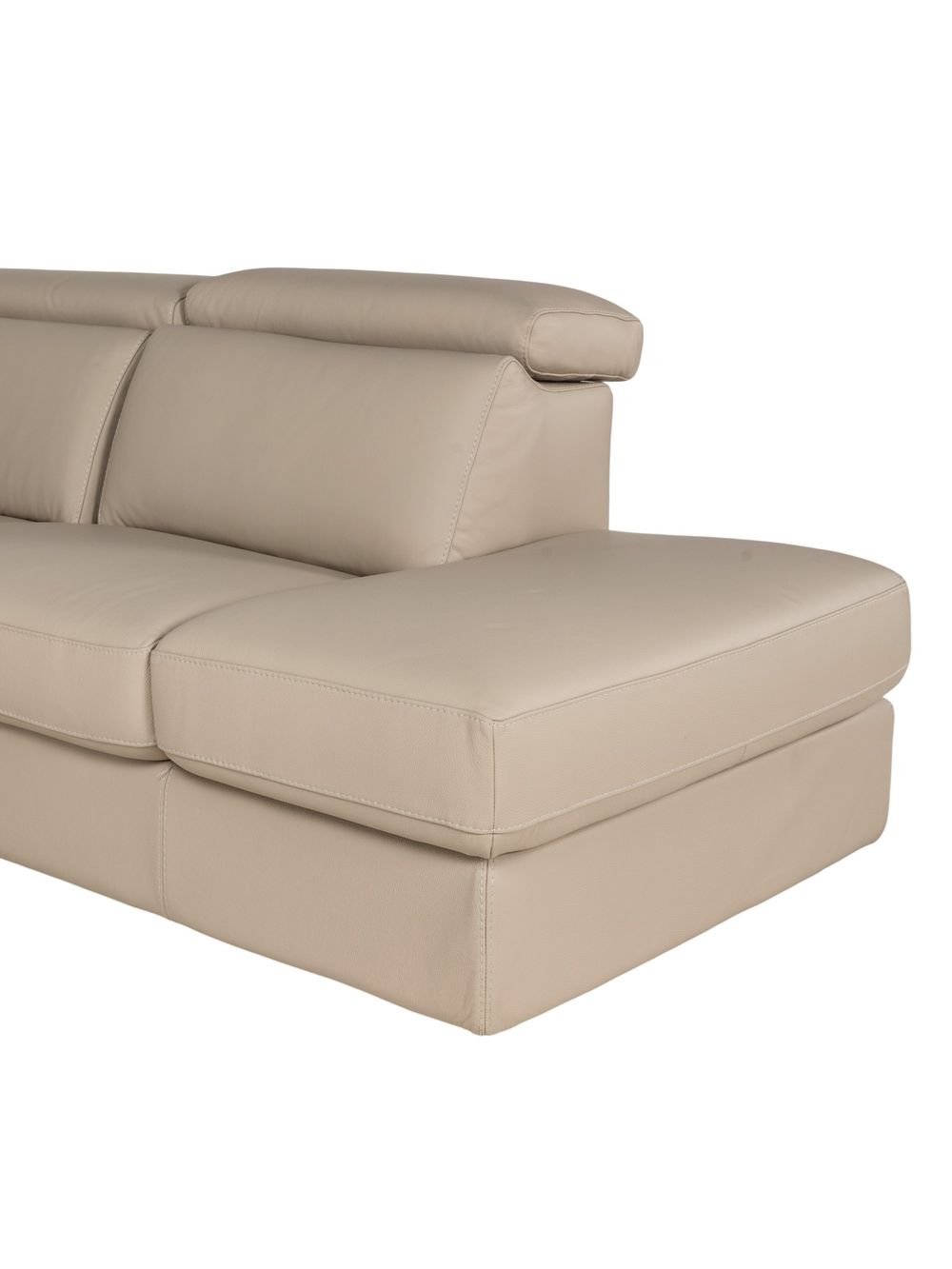 Hoekzetel LOUISA - Leder beige C-CAL-162-HKS2
