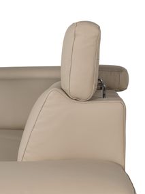 Hoekzetel LOUISA - Leder beige C-CAL-162-HKS2