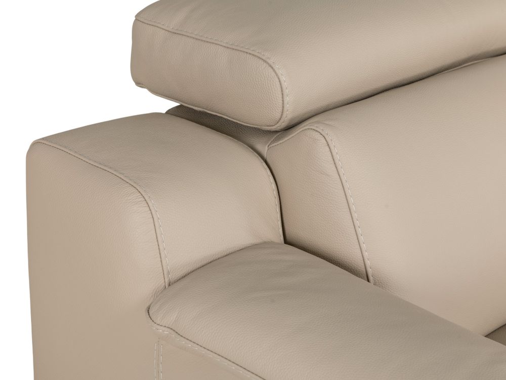 Hoekzetel LOUISA - Leder beige C-CAL-162-HKS2