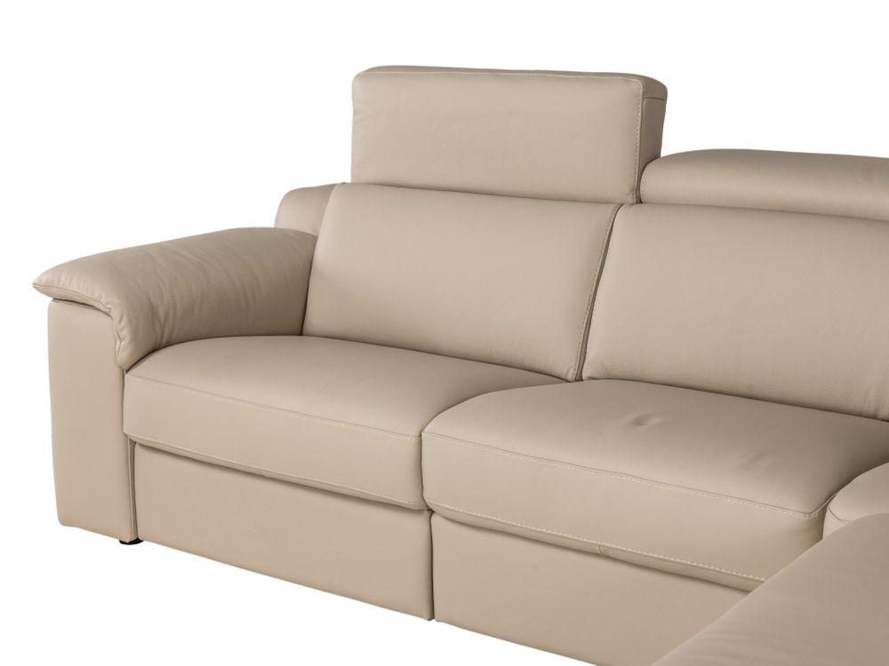 Hoekzetel LOUISA - Leder beige C-CAL-162-HKS2