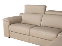 Hoekzetel LOUISA - Leder beige C-CAL-162-HKS2