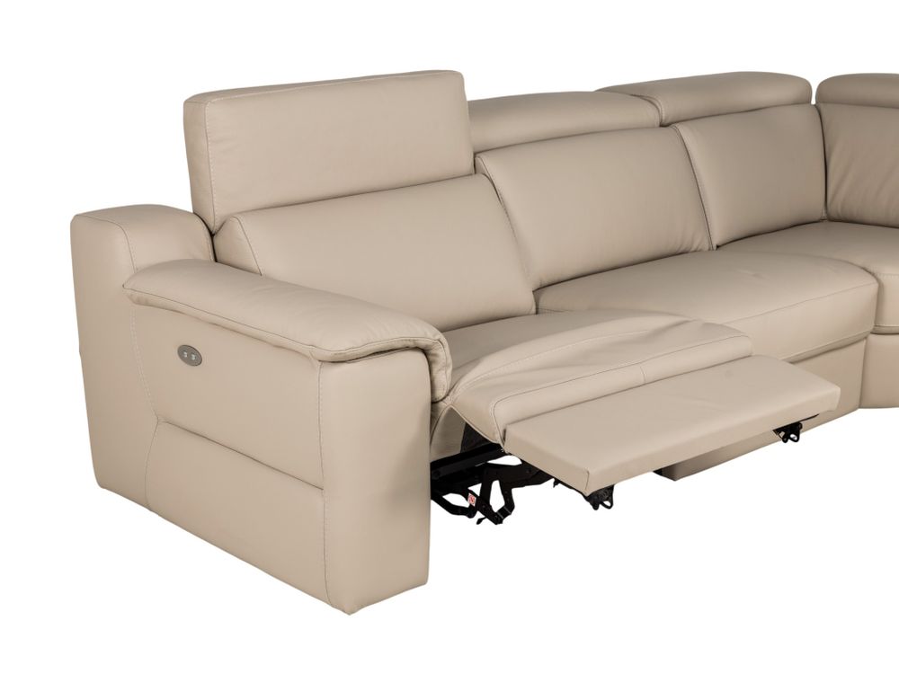 Hoekzetel LOUISA - Leder beige C-CAL-162-HKS2