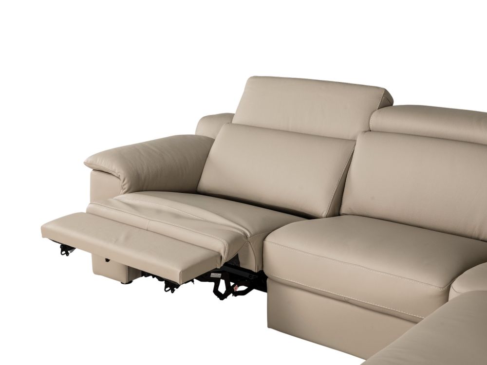 Hoekzetel LOUISA - Leder beige C-CAL-162-HKS2