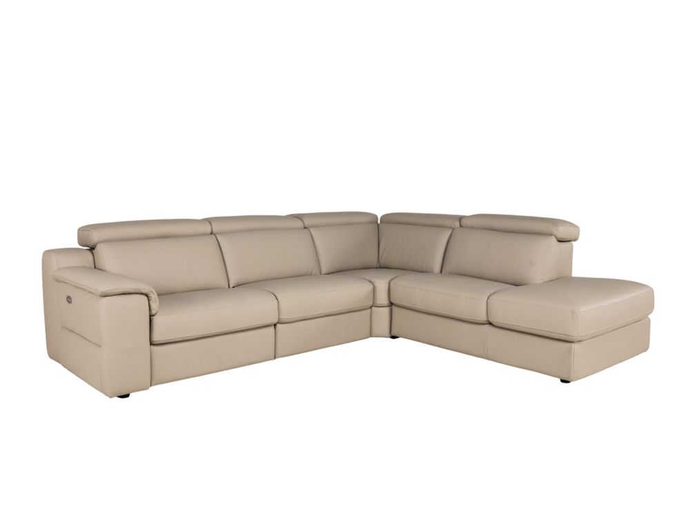 Hoekzetel LOUISA - Leder beige C-CAL-162-HKS2