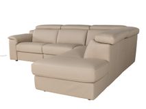 Hoekzetel LOUISA - Leder beige C-CAL-162-HKS2
