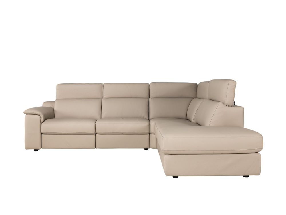 Hoekzetel LOUISA - Leder beige C-CAL-162-HKS2