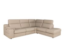 Hoekzetel LOUISA - Leder beige C-CAL-162-HKS2