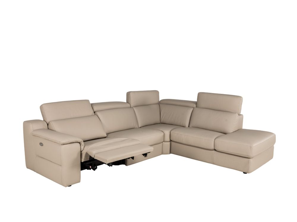 Hoekzetel LOUISA - Leder beige C-CAL-162-HKS2