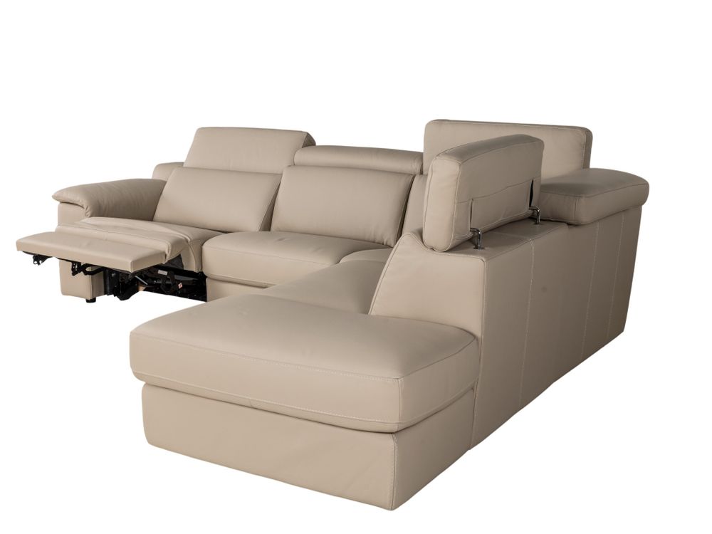 Hoekzetel LOUISA - Leder beige C-CAL-162-HKS2