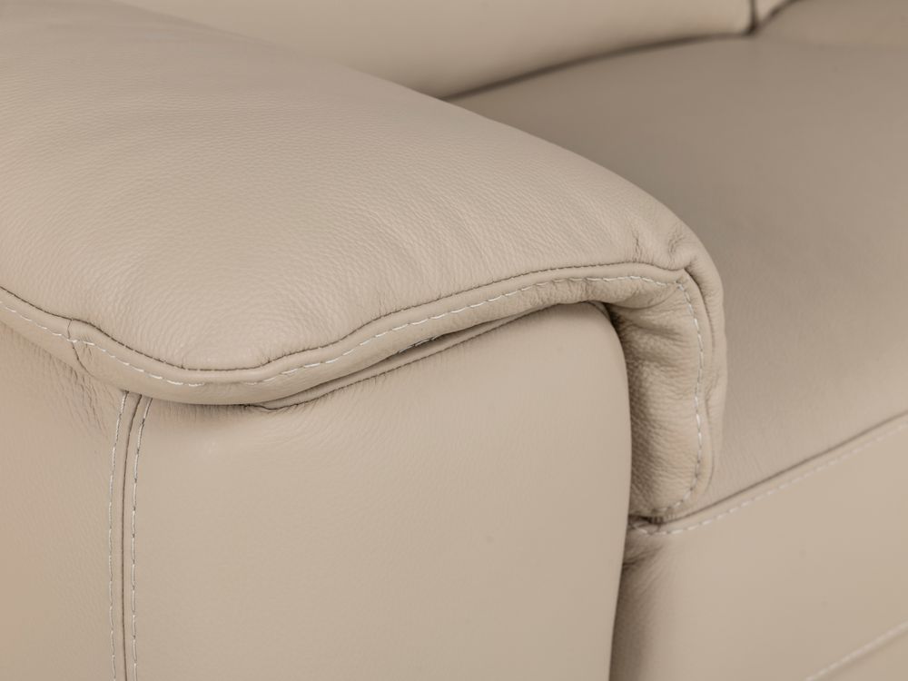 Hoekzetel LOUISA - Leder beige C-CAL-162-HKS2