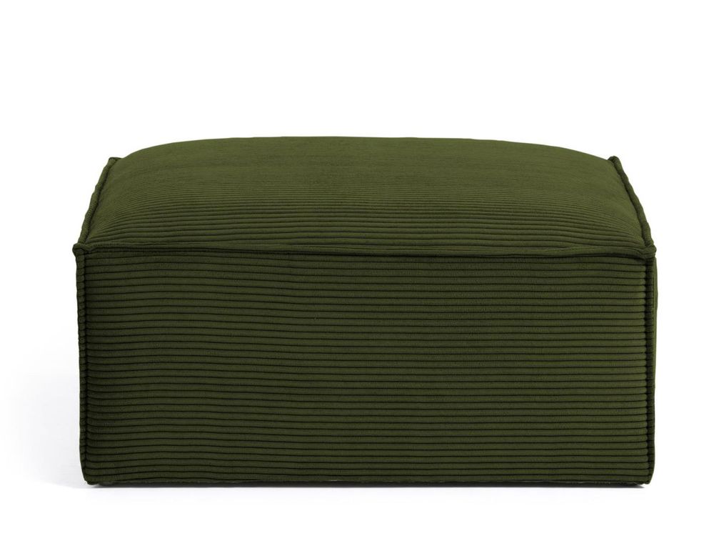Poef BLOK - Groen corduroy KAV S576LN19
