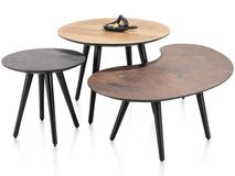 Salontafel rond 60 cm MAZE - Railway brown HEH 45937RWB