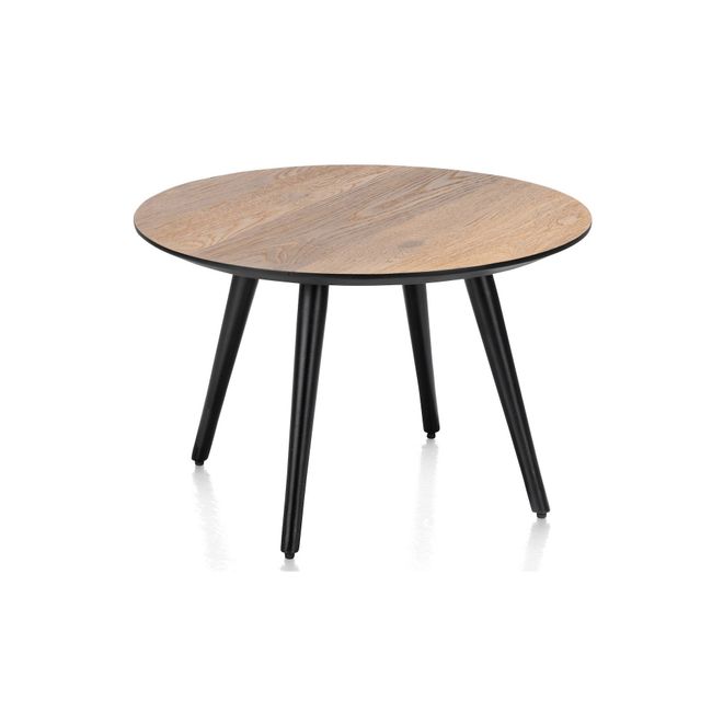 Salontafel rond 60 cm MAZE - Railway brown